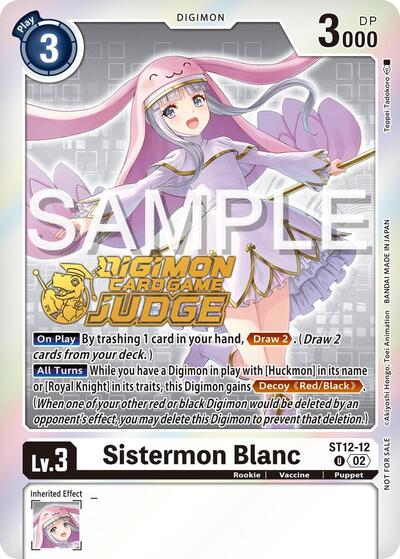 Sistermon Blanc (Judge Pack 5) (Starter Deck 12: Jesmon) Near Mint Foil