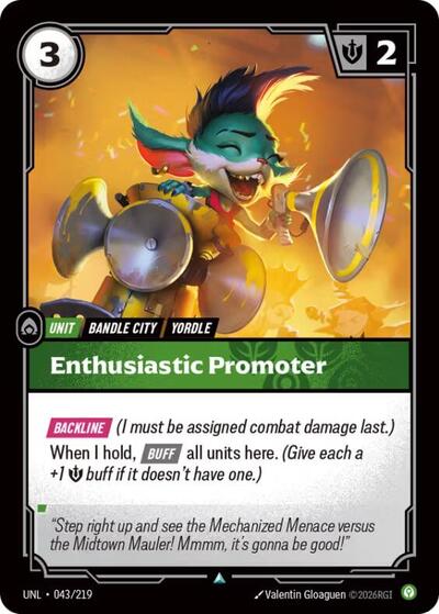 Enthusiastic Promoter (Unleashed) Near Mint