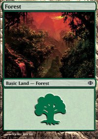Forest (246) (Shards of Alara) Light Play - Nick Nack's Full Frontal Attack