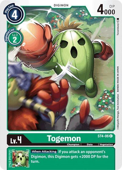 Togemon (Starter Deck 04: Giga Green) Near Mint - Nick Nack's Full Frontal Attack