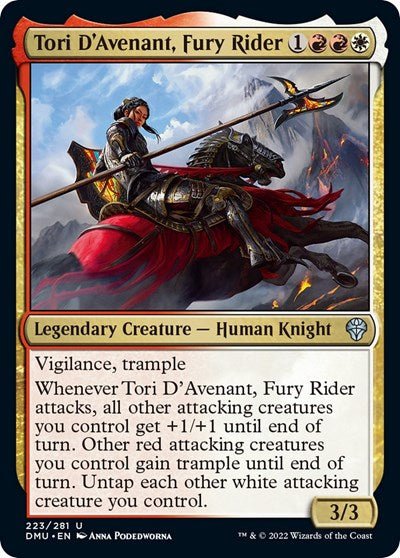 Tori D'Avenant, Fury Rider (Dominaria United) Near Mint - Nick Nack's Full Frontal Attack