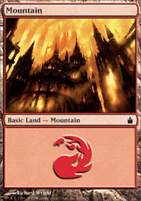 Mountain (302) (Ravnica) Near Mint Foil