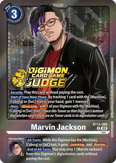 Marvin Jackson (Judge pack 6) (Exceed Apocalypse) Near Mint Foil