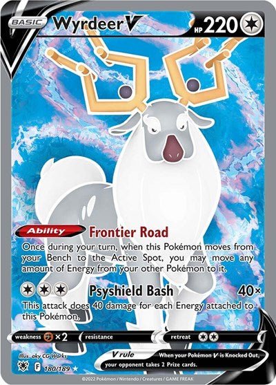 Wyrdeer V (Full Art) (SWSH10: Astral Radiance) Near Mint Holofoil - Nick Nack's Full Frontal Attack