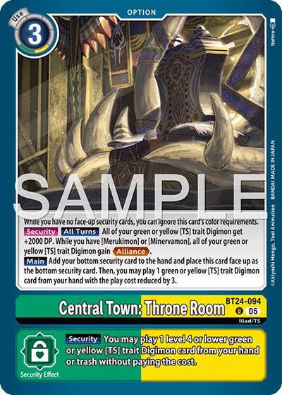 Central Town: Throne Room (Time Stranger) Near Mint - Nick Nack's Full Frontal Attack