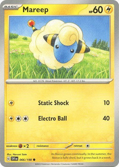 Mareep (Scarlet and Violet: Base Set) Near Mint - Nick Nack's Full Frontal Attack