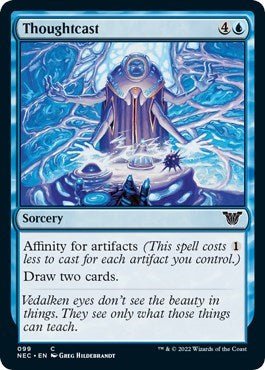 Thoughtcast (Commander: Kamigawa: Neon Dynasty) Near Mint - Nick Nack's Full Frontal Attack