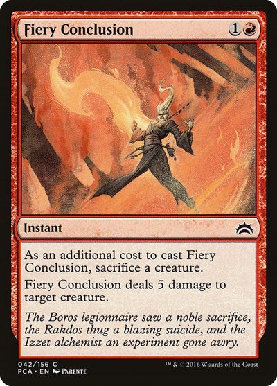 Fiery Conclusion (Planechase Anthology) Near Mint
