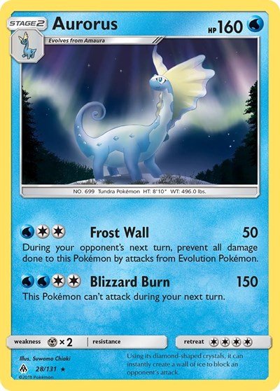 Aurorus (SM - Forbidden Light) Near Mint Holofoil - Nick Nack's Full Frontal Attack