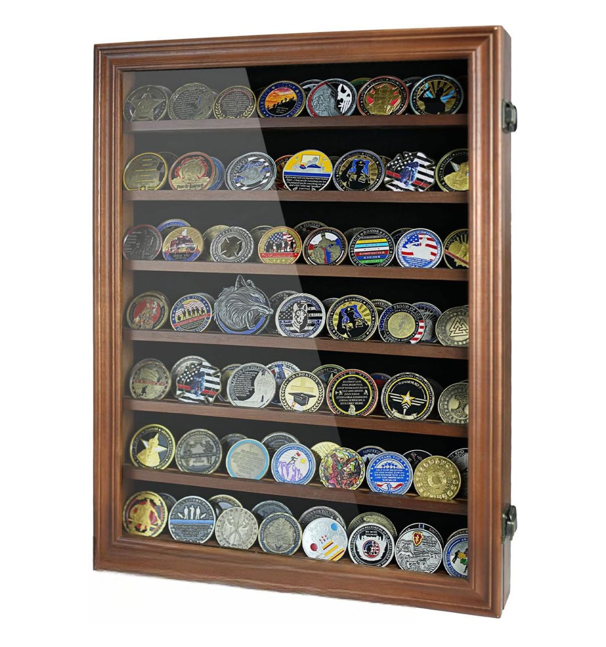 Wall Coin Display, Challenge coin wall display. - Nick Nack's Full Frontal Attack