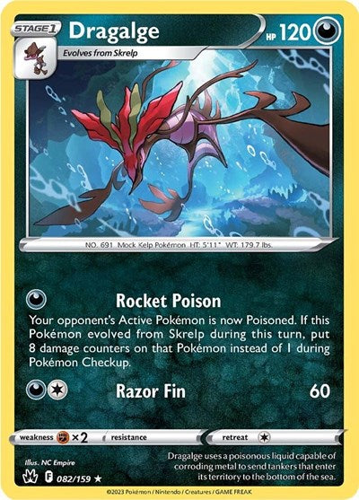 Dragalge (Crown Zenith) Near Mint Reverse Holofoil