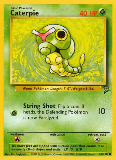 Caterpie (Base Set 2) Medium Play