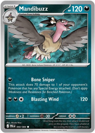 Mandibuzz (ME05: Pitch Black) Near Mint - Nick Nack's Full Frontal Attack