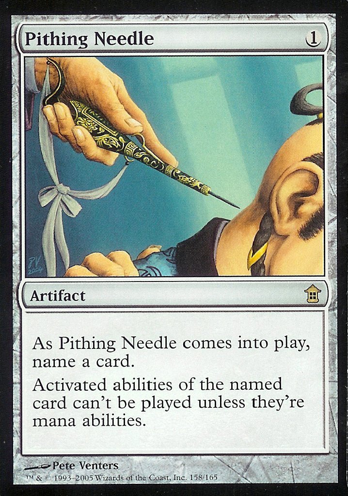 Pithing Needle (Saviors of Kamigawa) Near Mint - Nick Nack's Full Frontal Attack