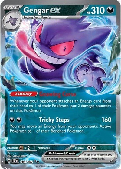 Gengar ex - 104 (SV05: Temporal Forces) Near Mint Holofoil