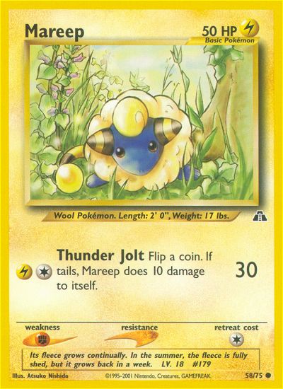 Mareep (Neo Discovery) Light Play 1st Edition