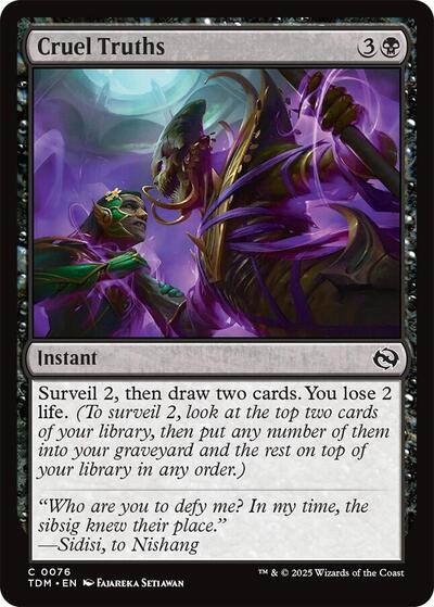 Cruel Truths (Tarkir: Dragonstorm) Near Mint - Nick Nack's Full Frontal Attack