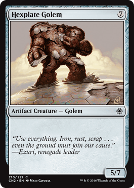 Hexplate Golem (Conspiracy: Take the Crown) Near Mint - Nick Nack's Full Frontal Attack