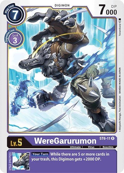 WereGarurumon (Starter Deck 06: Venomous Violet) Near Mint - Nick Nack's Full Frontal Attack