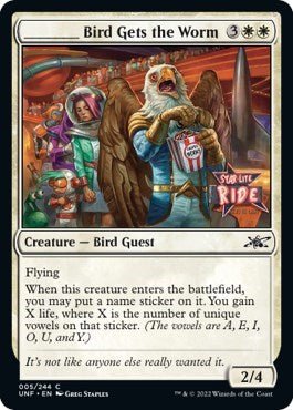 _____ Bird Gets the Worm (Unfinity) Near Mint - Nick Nack's Full Frontal Attack