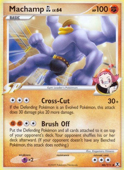 Machamp GL (Rising Rivals) Damaged / Poor Reverse Holofoil - Nick Nack's Full Frontal Attack