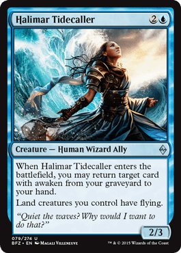 Halimar Tidecaller (Battle for Zendikar) Near Mint - Nick Nack's Full Frontal Attack