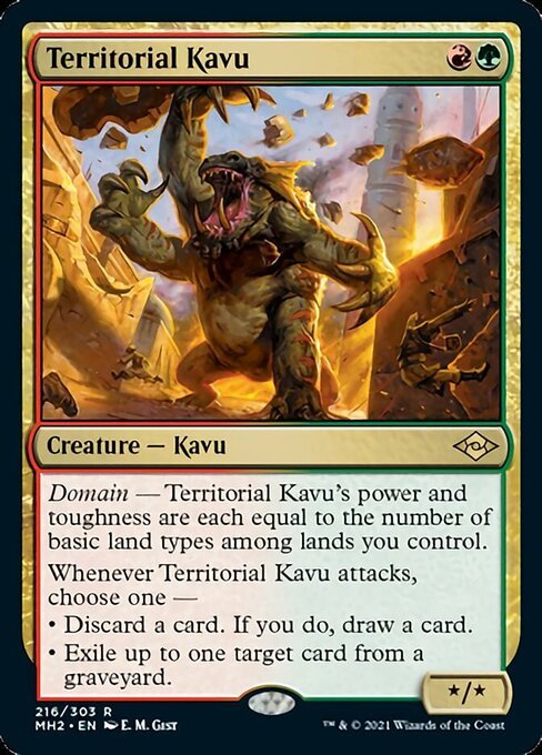 Territorial Kavu (Modern Horizons 2) Near Mint - Nick Nack's Full Frontal Attack