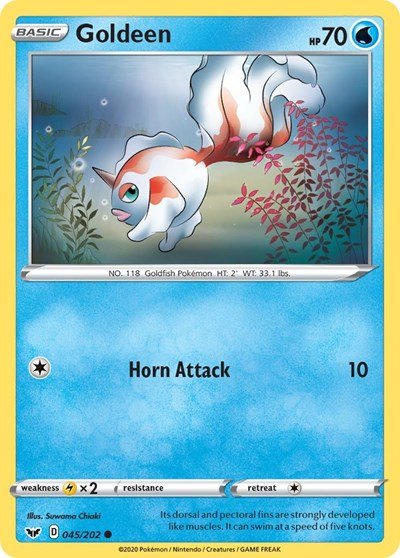 Goldeen (045) (SWSH01: Sword & Shield Base Set) Near Mint - Nick Nack's Full Frontal Attack