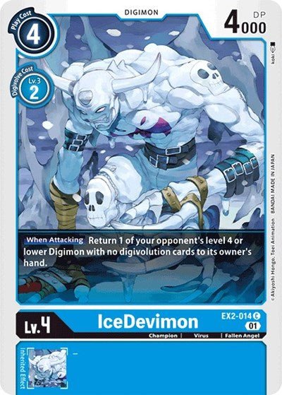 IceDevimon (Digital Hazard) Near Mint - Nick Nack's Full Frontal Attack