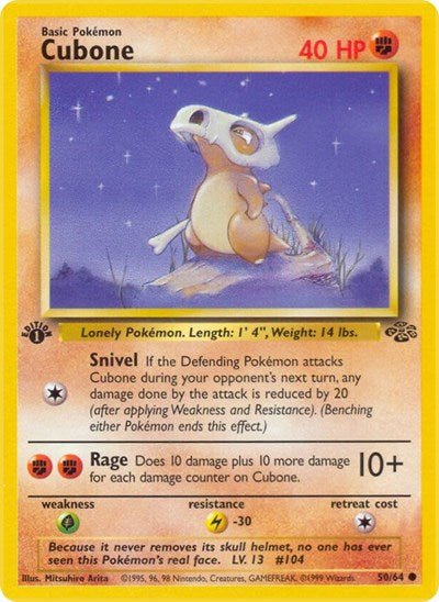 Cubone (Jungle) Medium Play Unlimited - Nick Nack's Full Frontal Attack