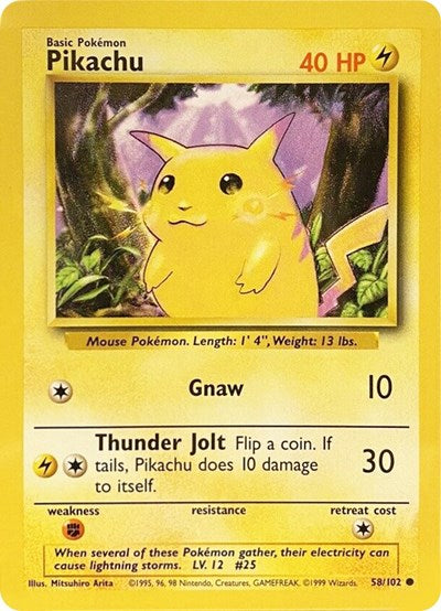 Pikachu (Base Set) Light Play