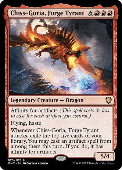 Chiss - Goria, Forge Tyrant (Commander: Phyrexia: All Will Be One) Near Mint Foil - Nick Nack's Full Frontal Attack
