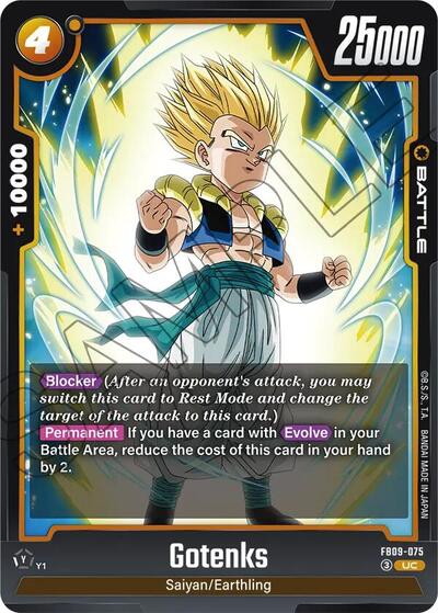 Gotenks FB09 - 075 (Dual Evolution) Near Mint - Nick Nack's Full Frontal Attack