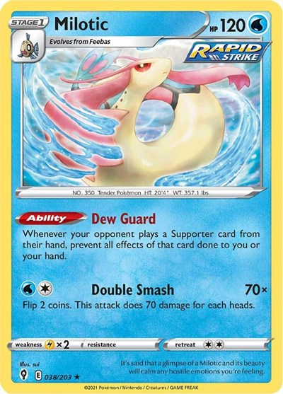 Milotic (SWSH07: Evolving Skies) Near Mint
