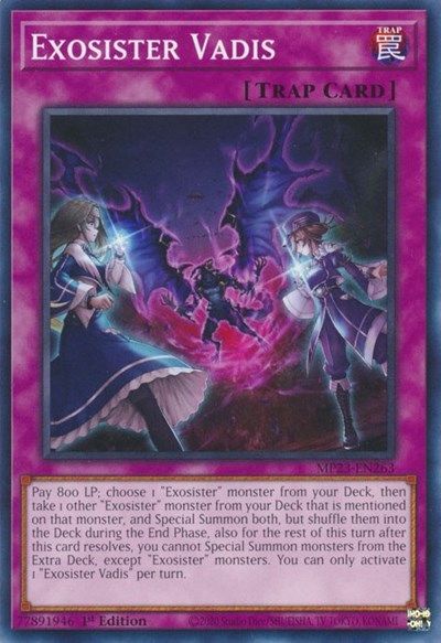 Exosister Vadis (25th Anniversary Tin: Dueling Heroes Mega Pack) Light Play 1st Edition