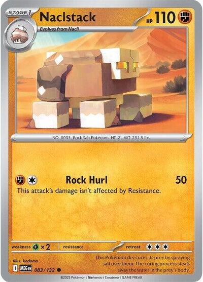 Naclstack (ME01: Mega Evolution) Near Mint Reverse Holofoil - Nick Nack's Full Frontal Attack