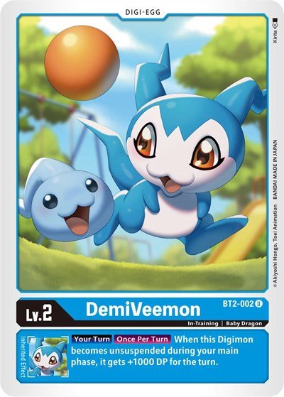 DemiVeemon BT2 - 002 (Release Special Booster) Near Mint - Nick Nack's Full Frontal Attack