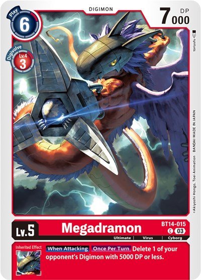 Megadramon (Blast Ace) Near Mint - Nick Nack's Full Frontal Attack