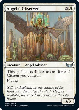 Angelic Observer (Streets of New Capenna) Near Mint - Nick Nack's Full Frontal Attack