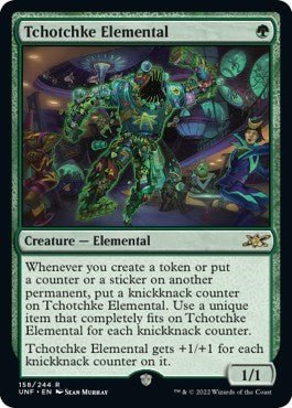 Tchotchke Elemental (Unfinity) Near Mint - Nick Nack's Full Frontal Attack