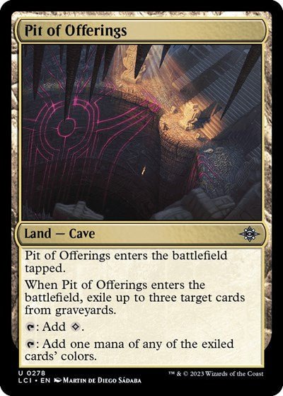 Pit of Offerings (The Lost Caverns of Ixalan) Near Mint - Nick Nack's Full Frontal Attack