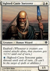 Sighted-Caste Sorcerer (Shards of Alara) Light Play - Nick Nack's Full Frontal Attack