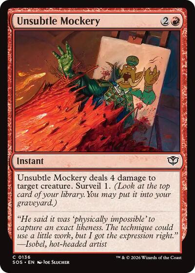 Unsubtle Mockery (Secrets of Strixhaven) Near Mint