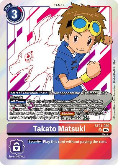 Takato Matsuki (World Convergence) Near Mint Foil