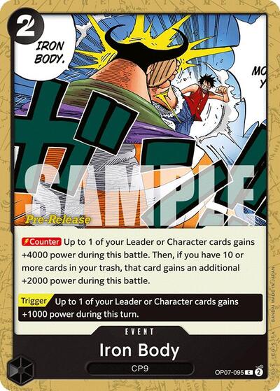 Iron Body (500 Years in the Future Pre - Release Cards) Near Mint - Nick Nack's Full Frontal Attack
