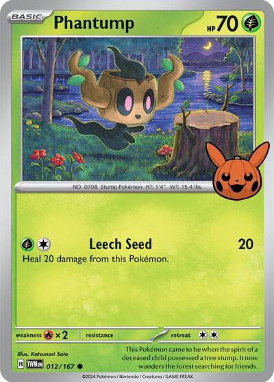 Phantump (Trick or Trade BOOster Bundle 2024) Near Mint - Nick Nack's Full Frontal Attack