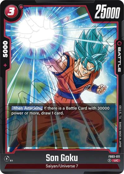 Son Goku FB03-011 (Raging Roar) Near Mint