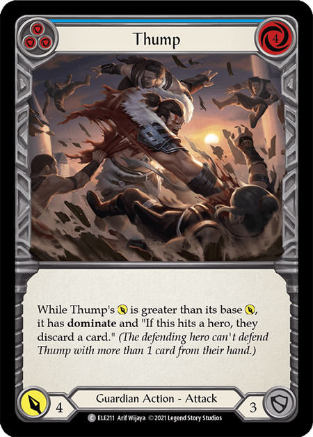 Thump (Blue) (Tales of Aria) Near Mint Unlimited - Nick Nack's Full Frontal Attack