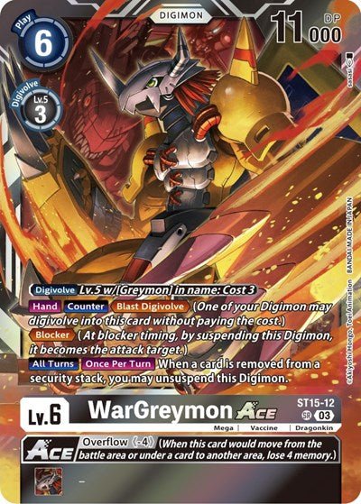 WarGreymon Ace (Box Topper) (Versus Royal Knights) Near Mint - Nick Nack's Full Frontal Attack