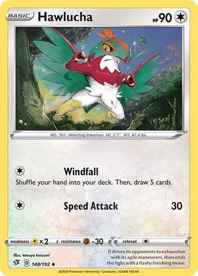 Hawlucha (SWSH02: Rebel Clash) Light Play - Nick Nack's Full Frontal Attack